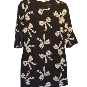 Banana Republic Size 2 Mini Dress black with bow ties